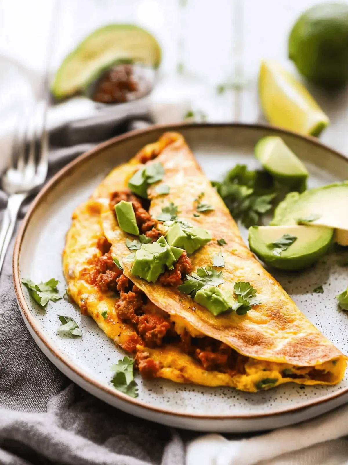 Keto Chorizo Omelette Recipe