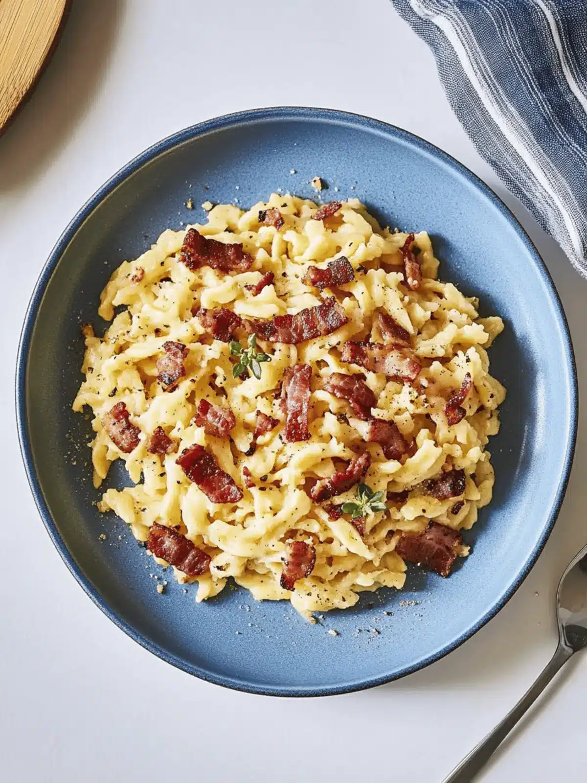 Homemade Bacon Spaetzle