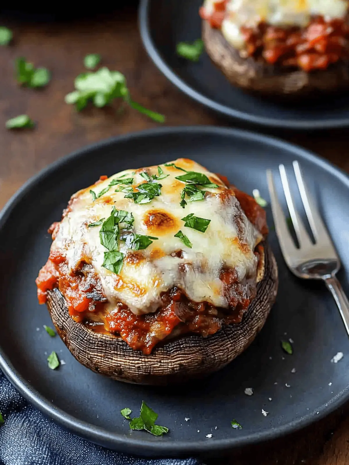 Lasagna Stuffed Mushrooms