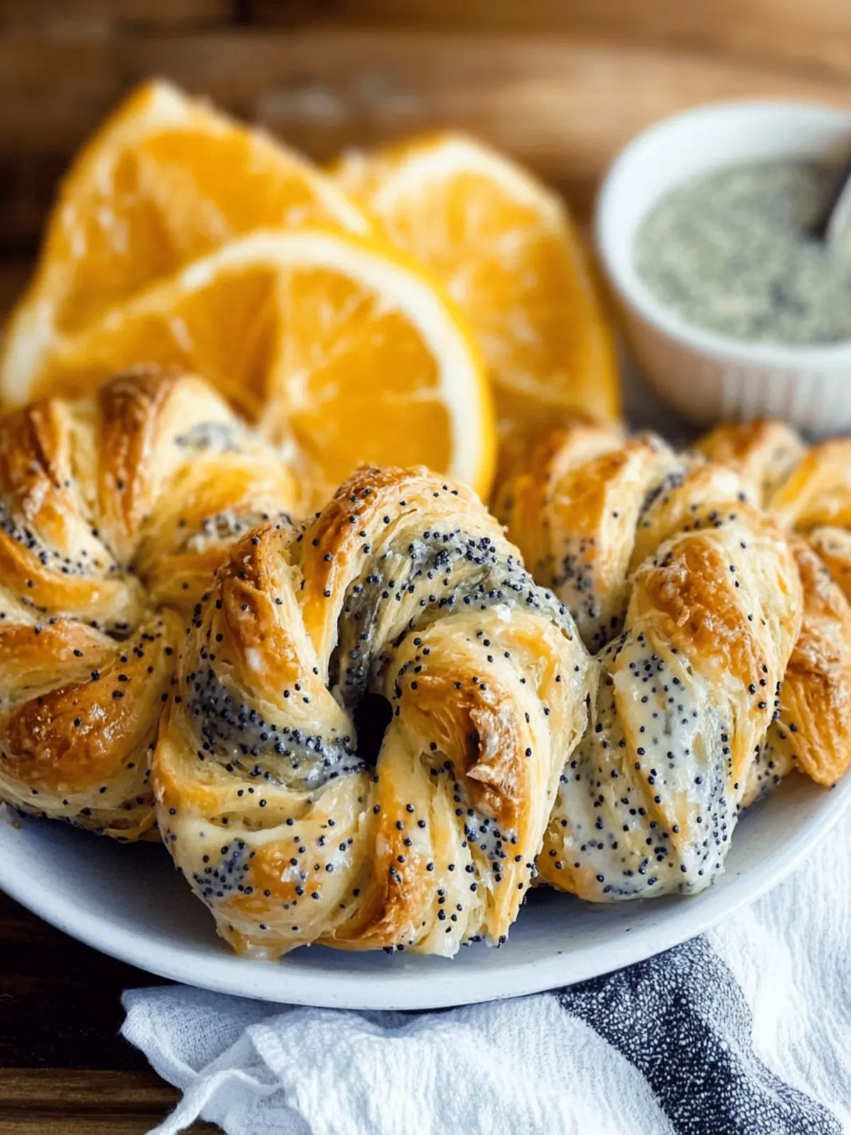 Citrus Poppy Seed Twists