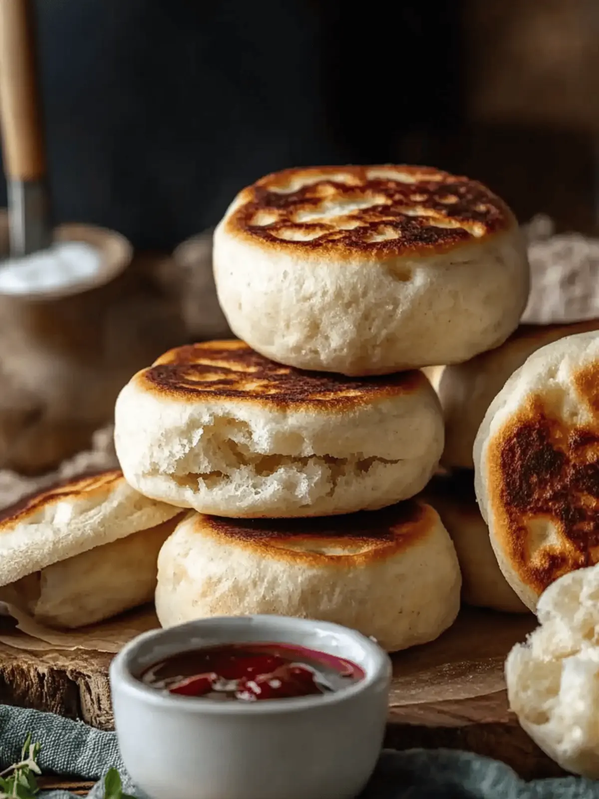 Sourdough Discard English Muffins