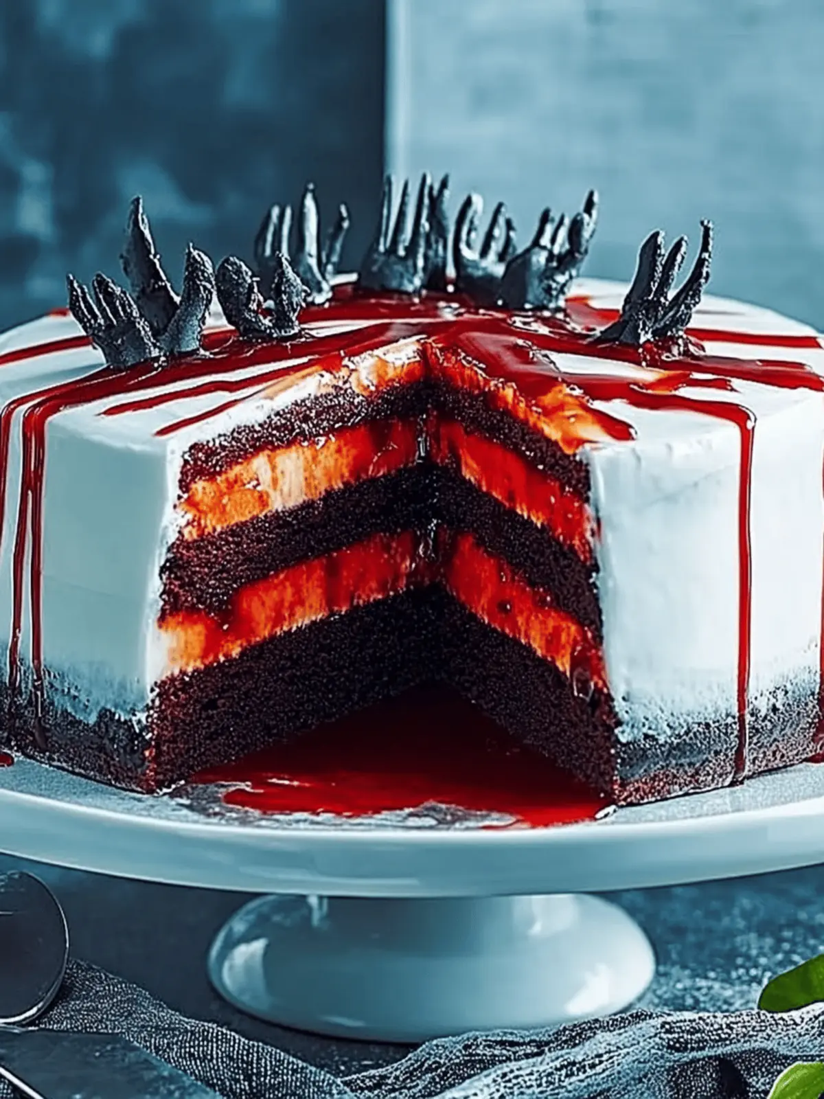 Halloween slash cake