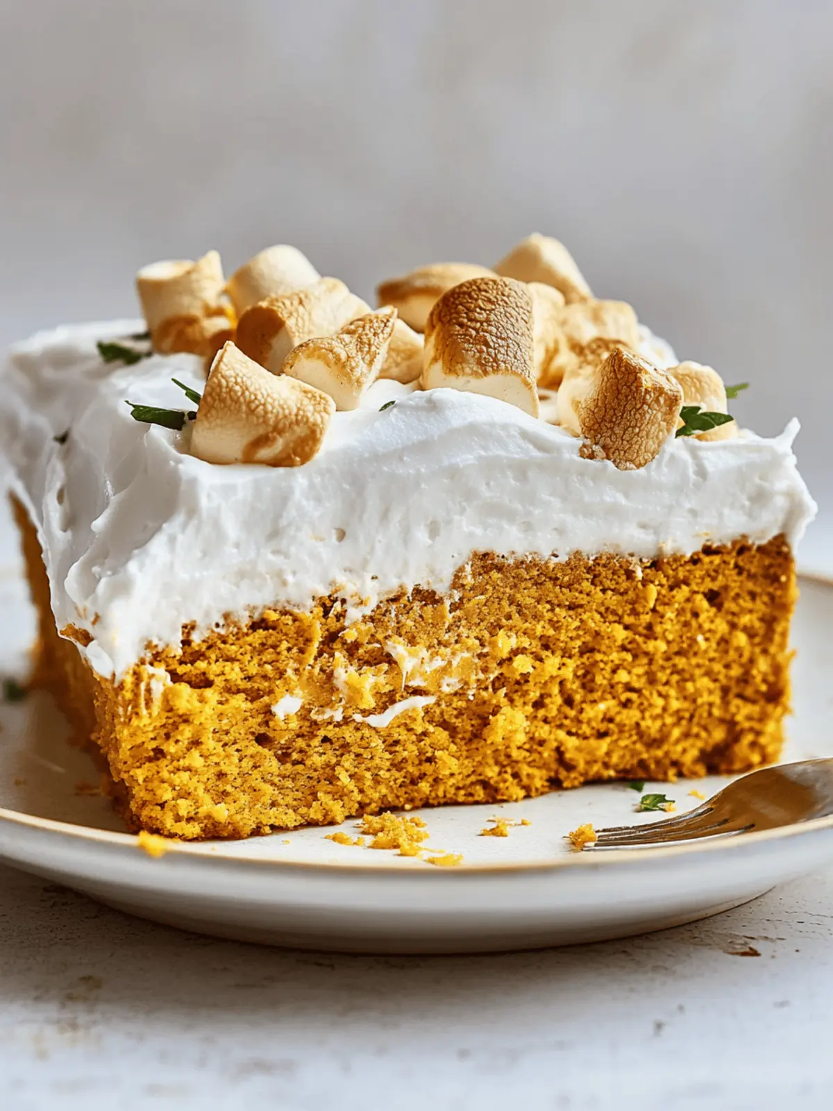 Sweet Potato Sheet Cake with Marshmallow Frosting