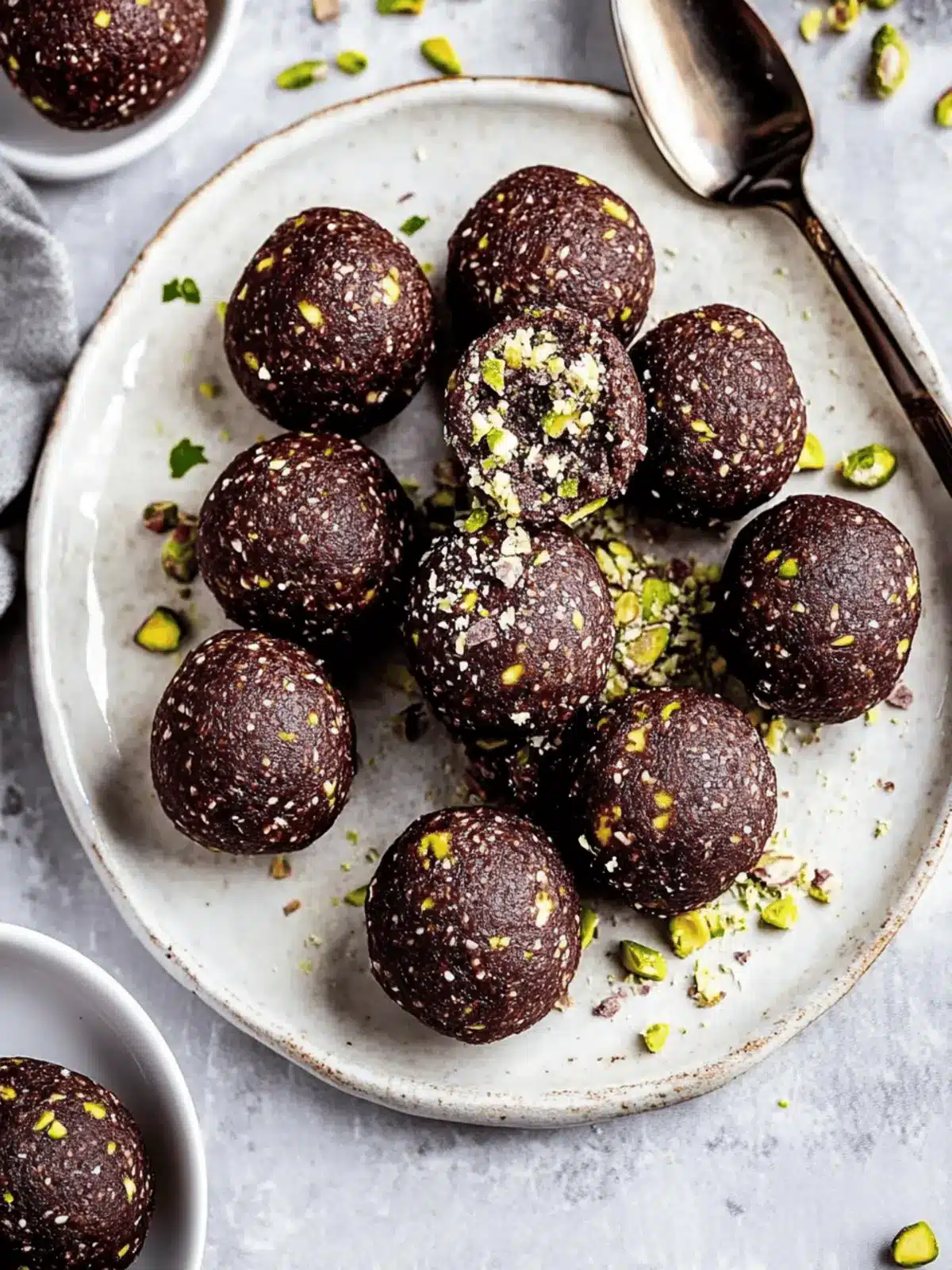 Chocolate Pistachio Bliss Balls