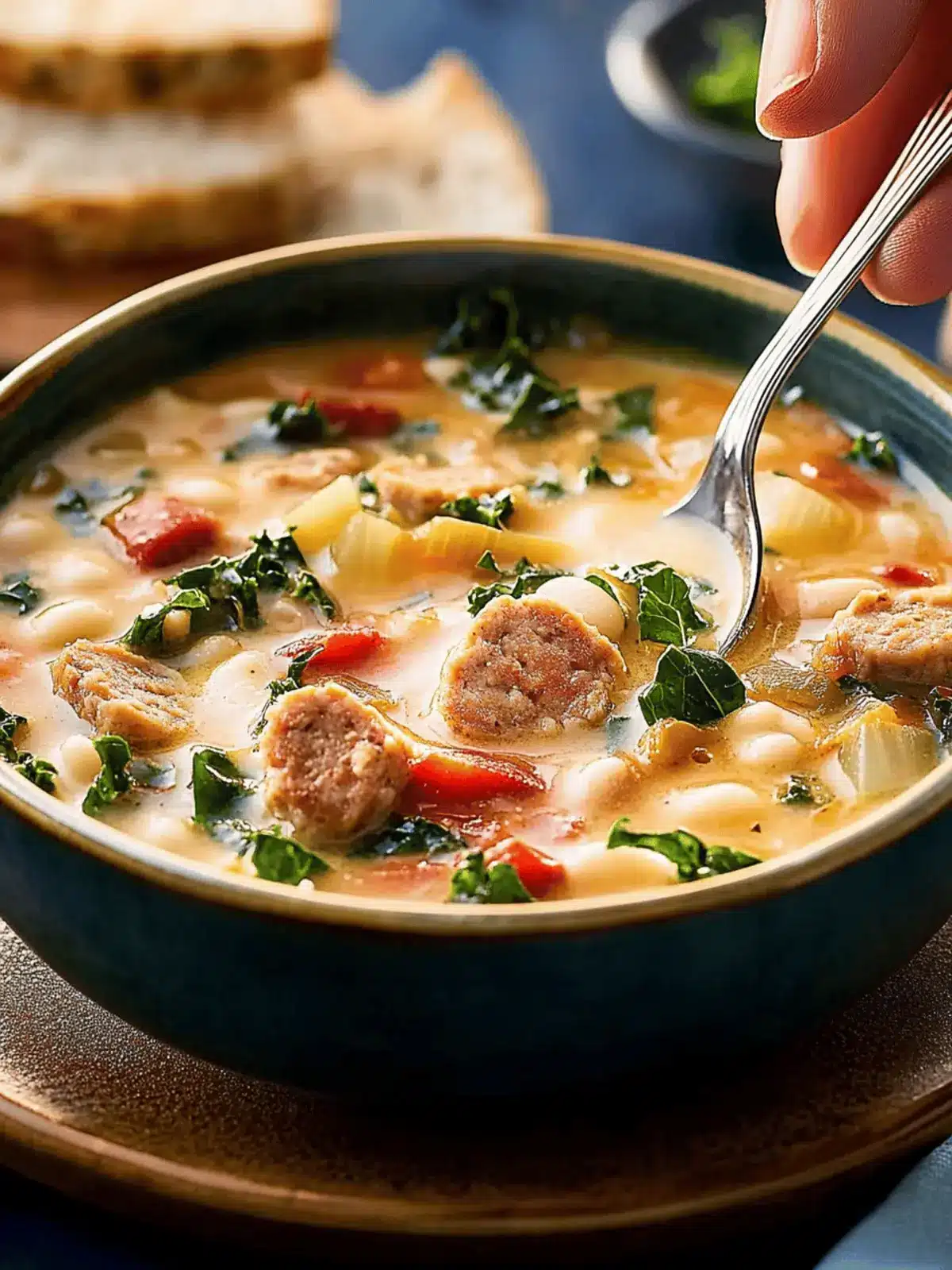 Sausage, White Bean, and Kale Soup