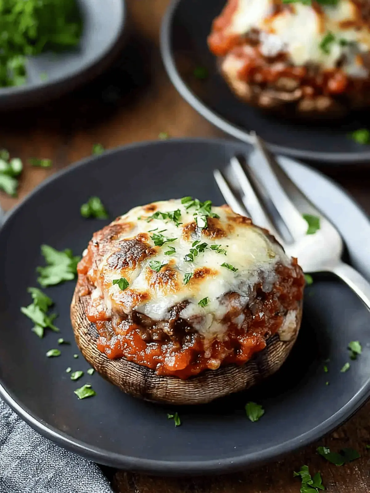 Lasagna Stuffed Mushrooms