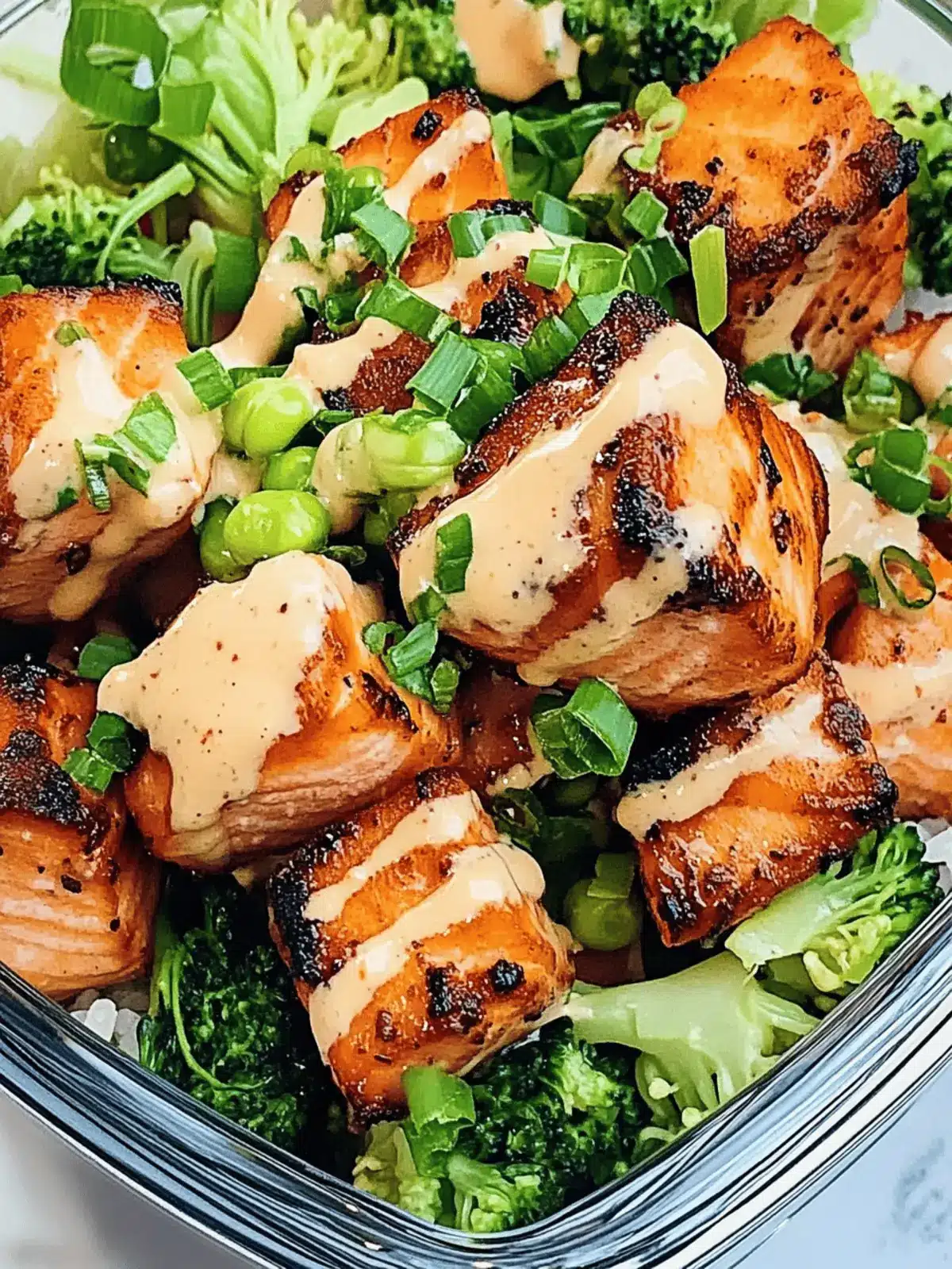 Firecracker Salmon Bowl for Meal Prep