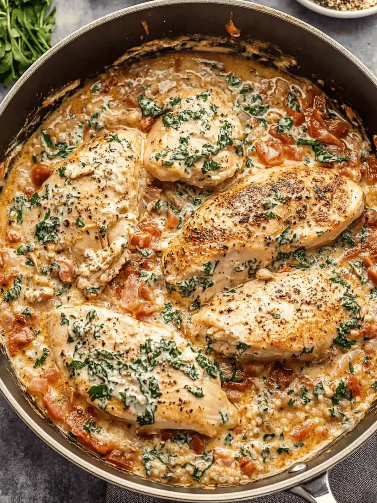 Creamy Italian Chicken Skillet