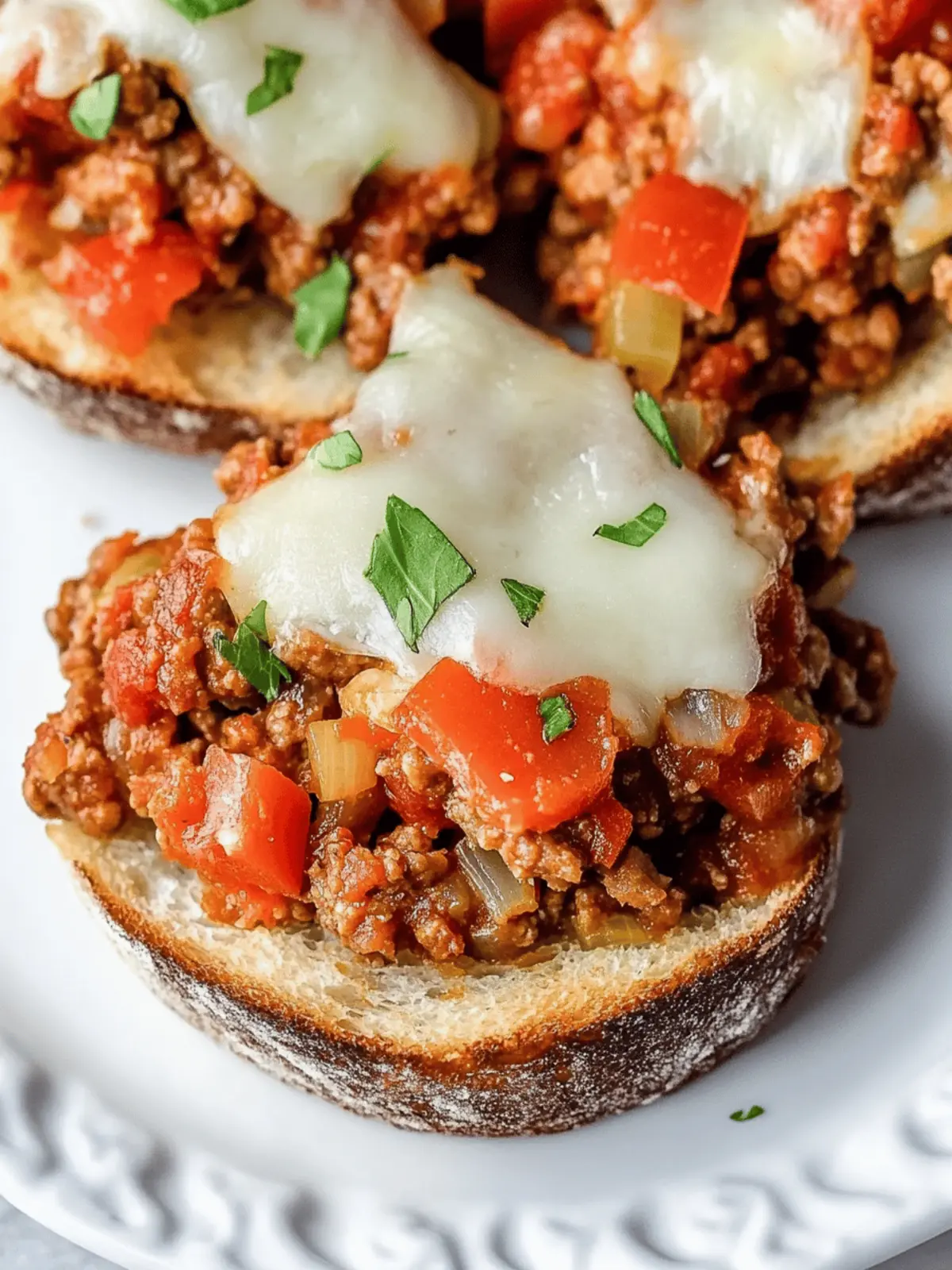 Crock Pot Italian Sloppy Joes