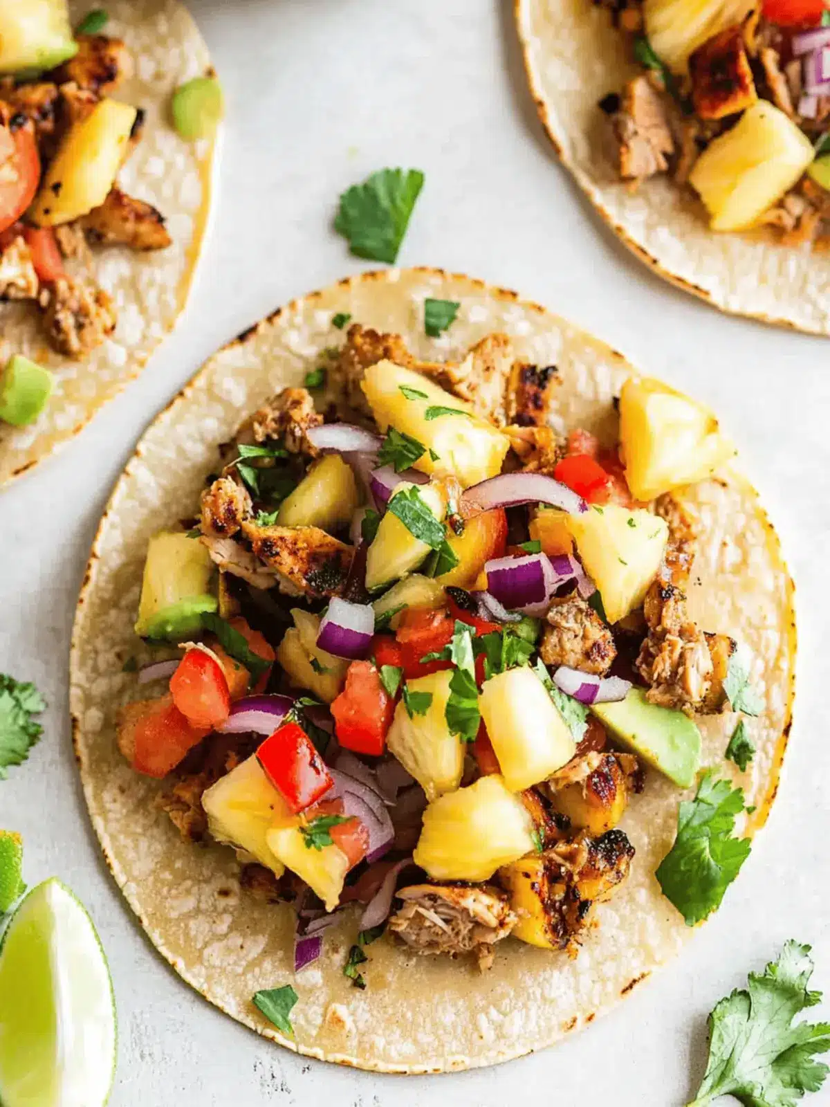 Pineapple Turkey Tacos