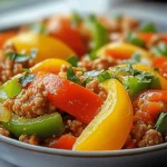 Ground Turkey and Peppers Stir-Fry