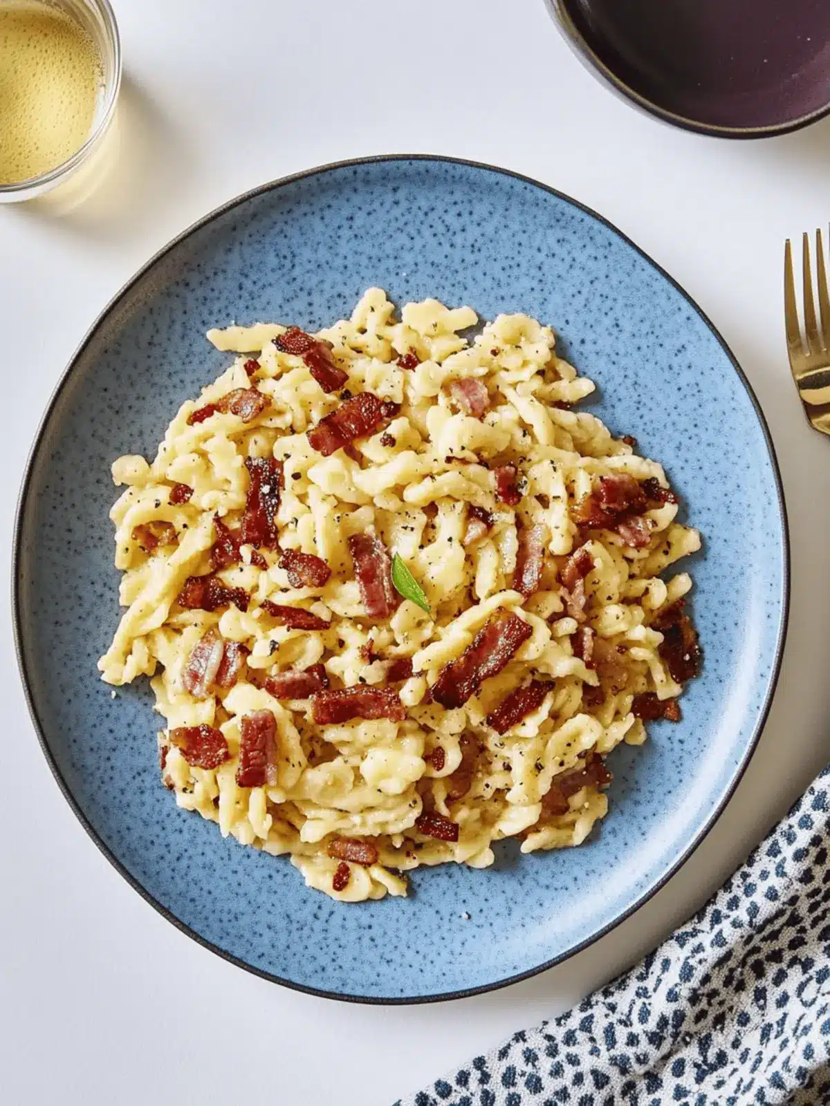 Homemade Bacon Spaetzle