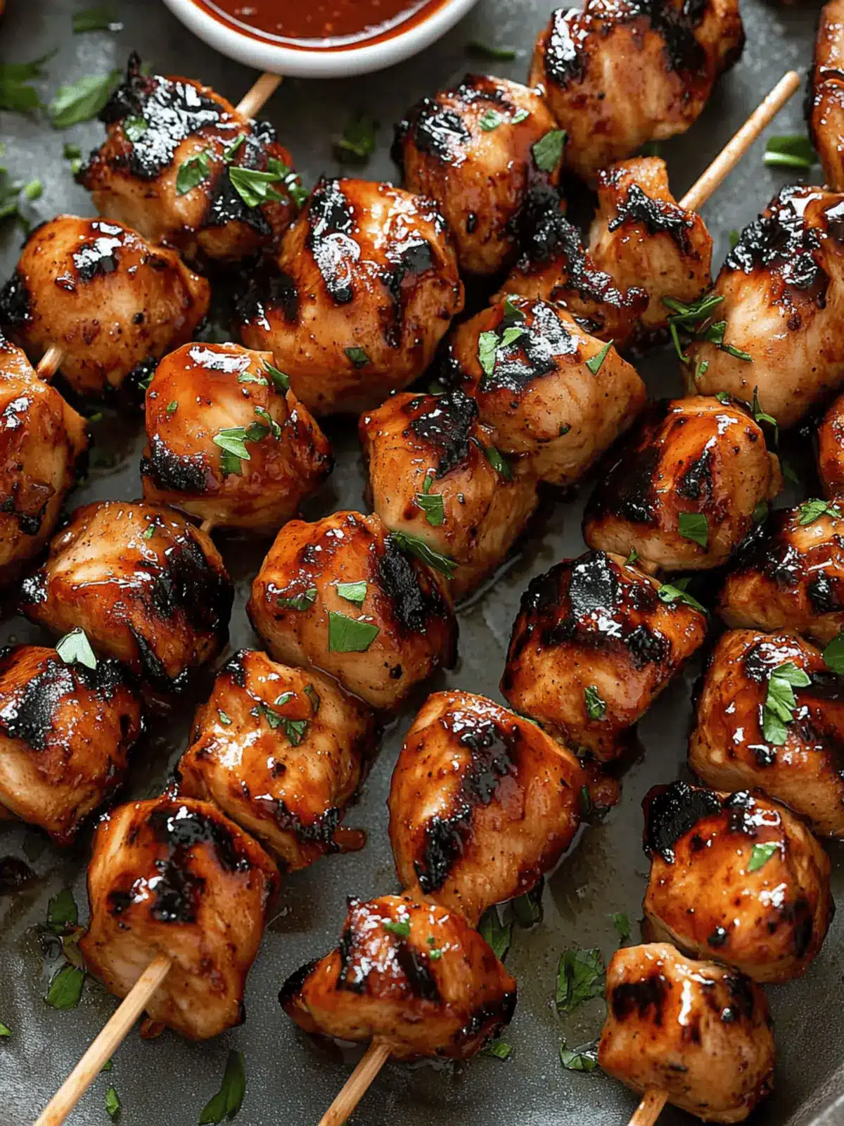 Firecracker Chicken Skewers