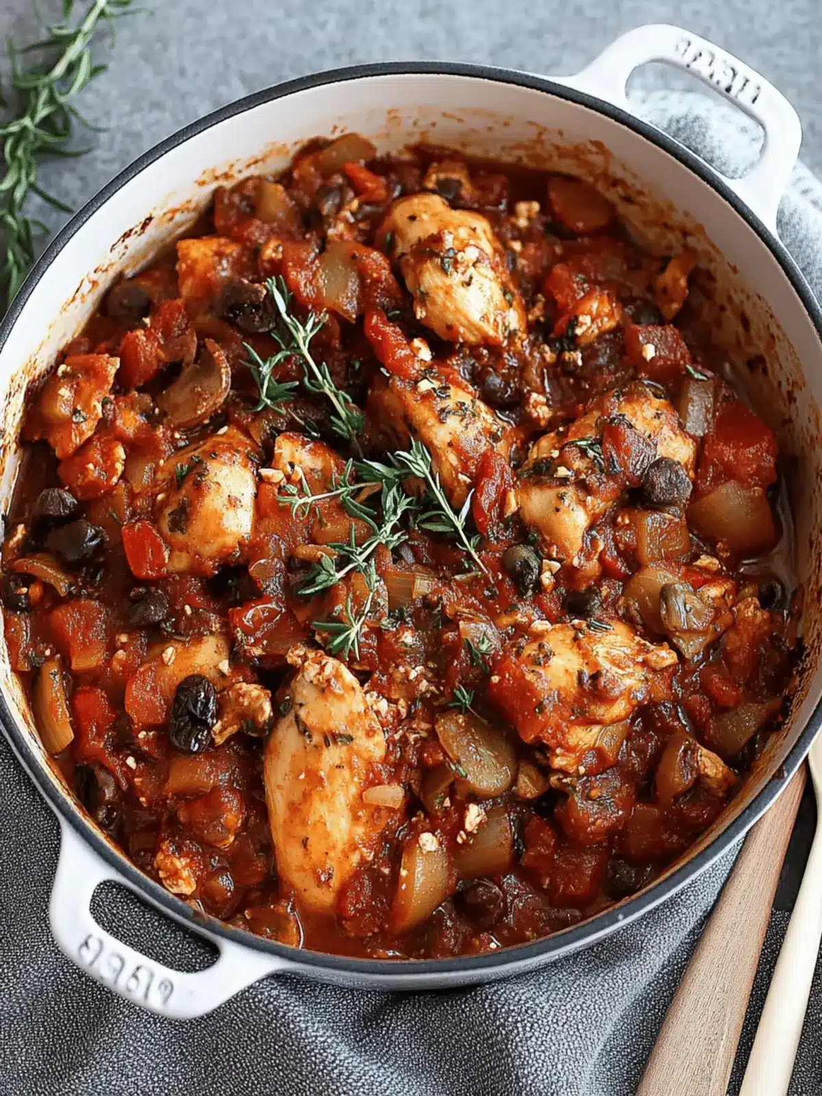 Make-Ahead Chicken Cacciatore