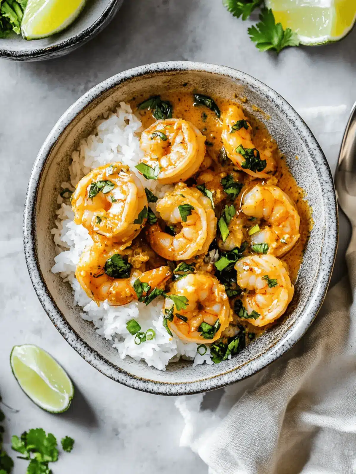 Red Thai Coconut Curry Shrimp