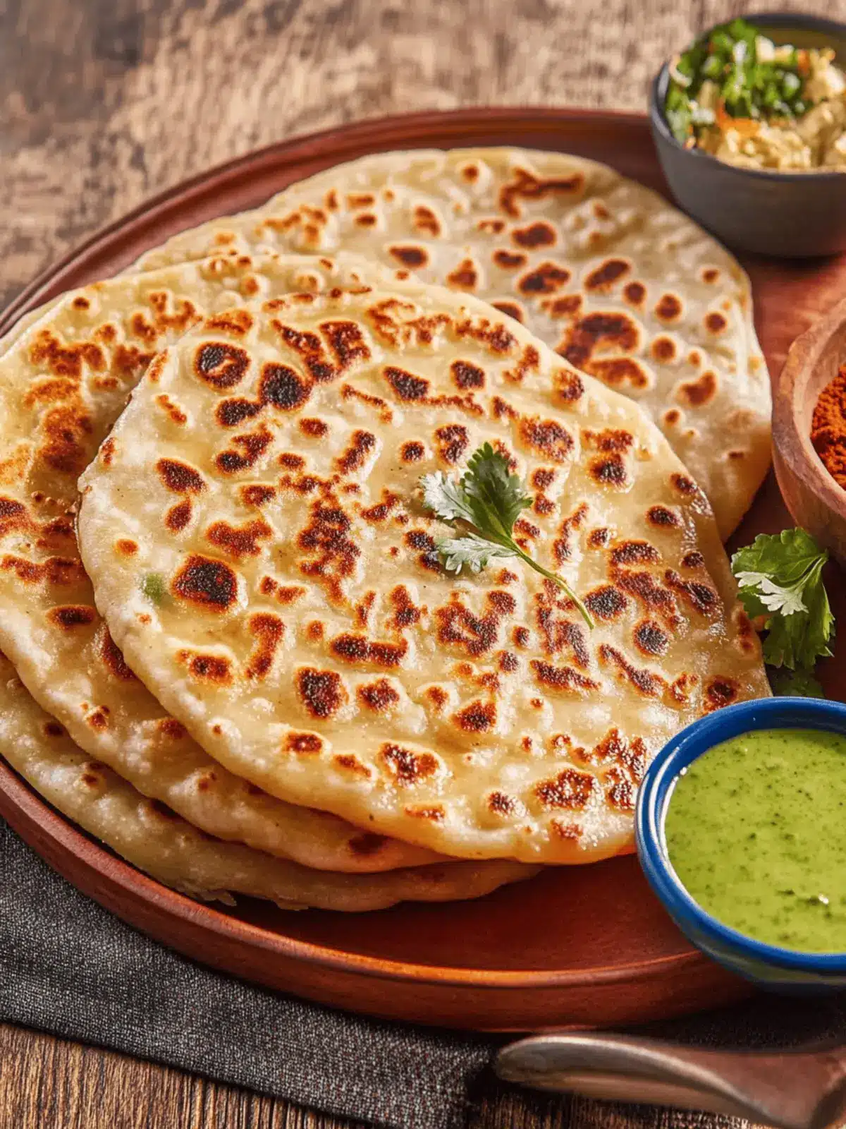 Aloo Paratha (Spiced Potato-Stuffed Flatbread)
