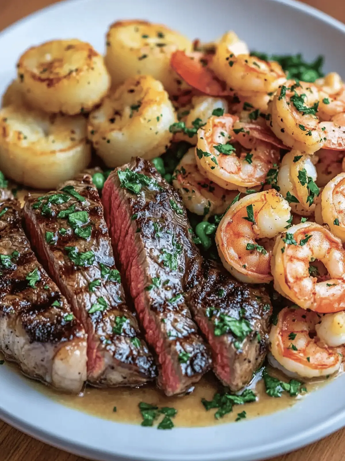Garlic Butter Ribeye Steak and Shrimp Recipe