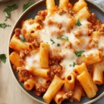 Ground Turkey Baked Rigatoni