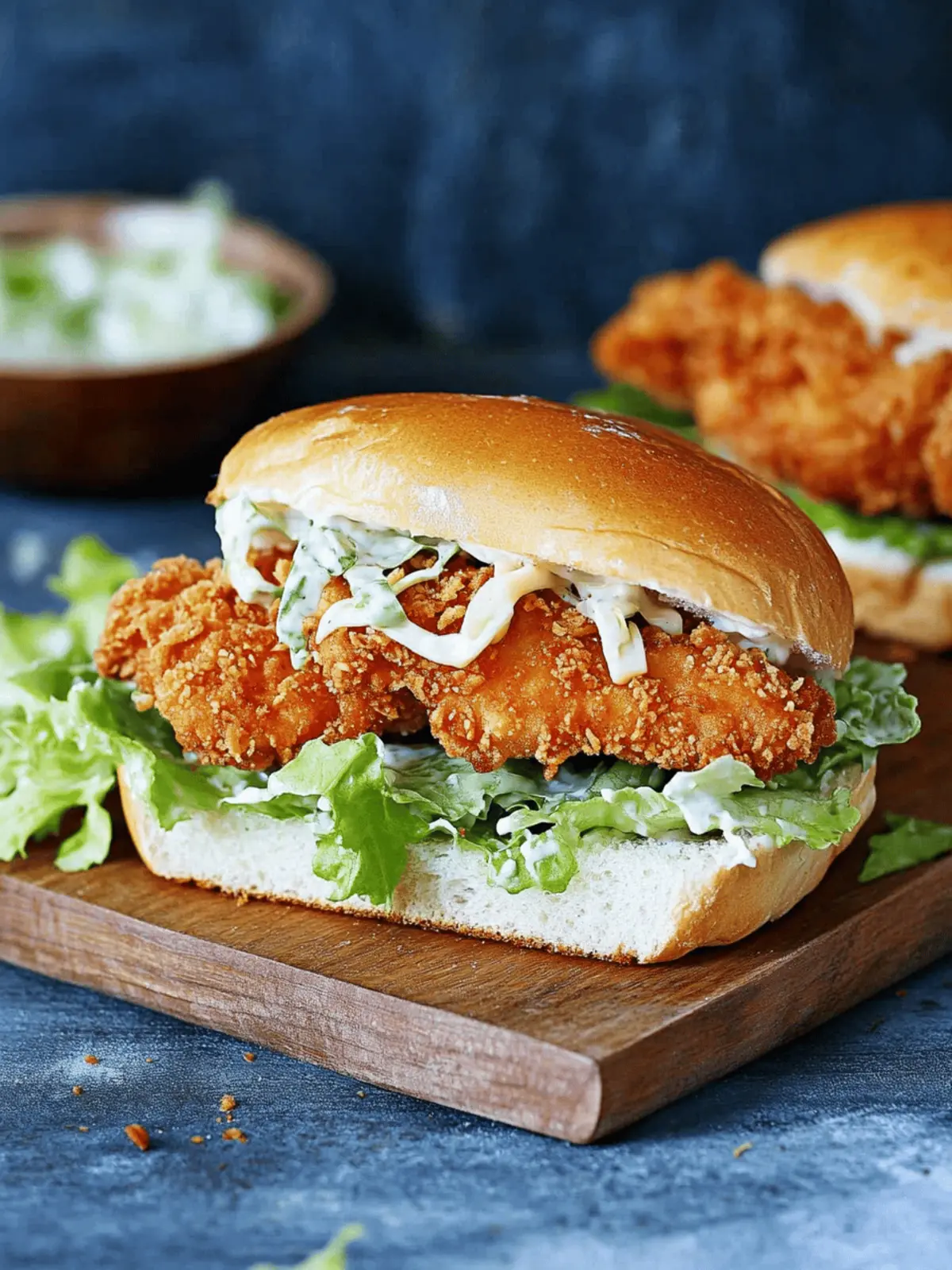 Crispy Chicken Caesar Sandwich