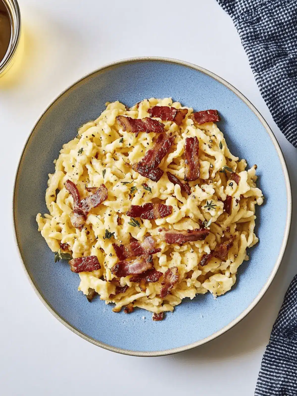 Homemade Bacon Spaetzle