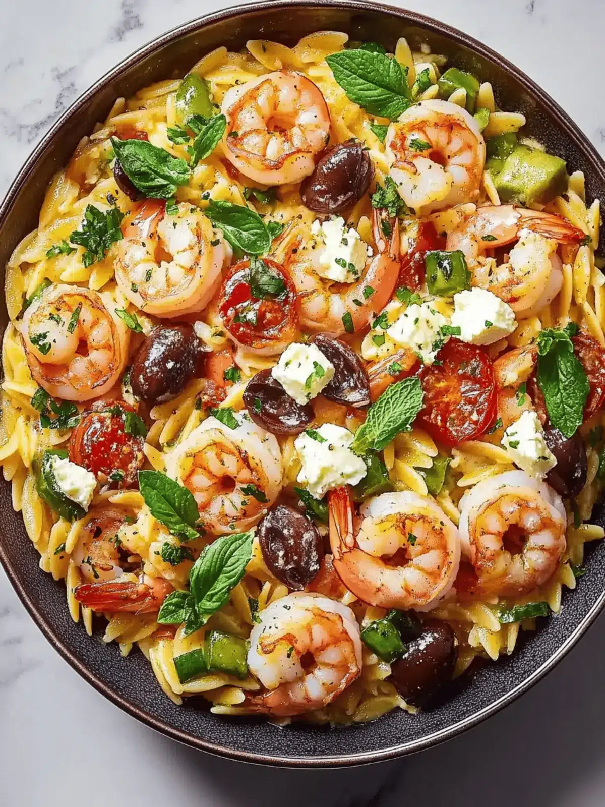 Shrimp Orzo Feta Recipe