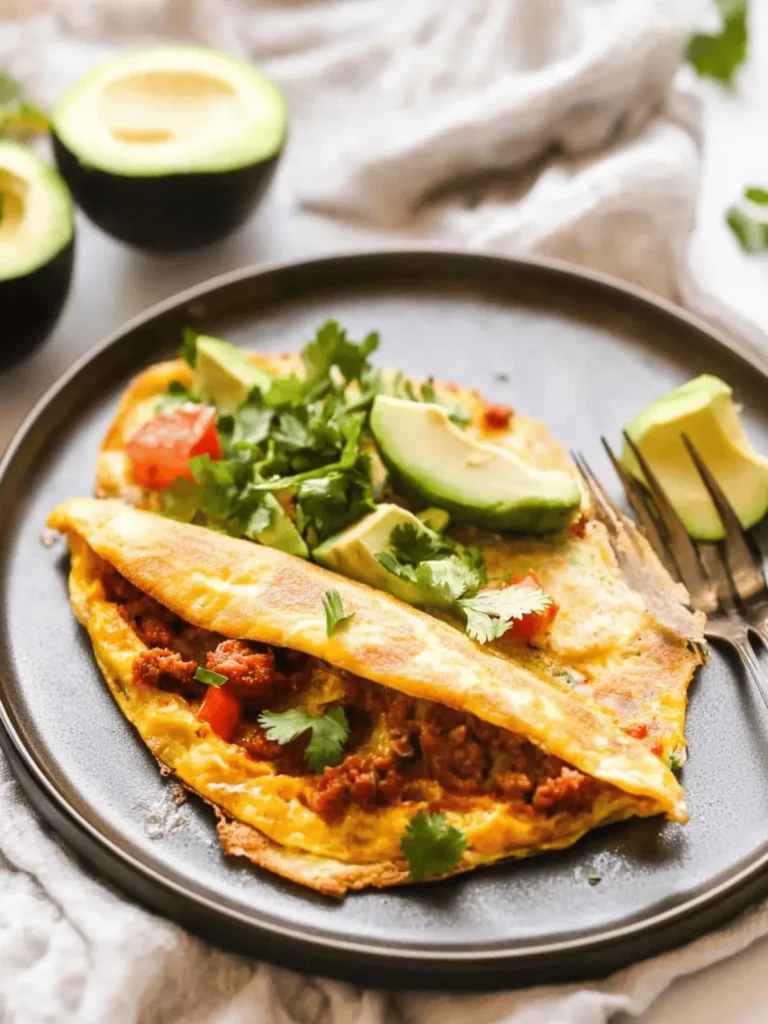 Keto Chorizo Omelette Recipe