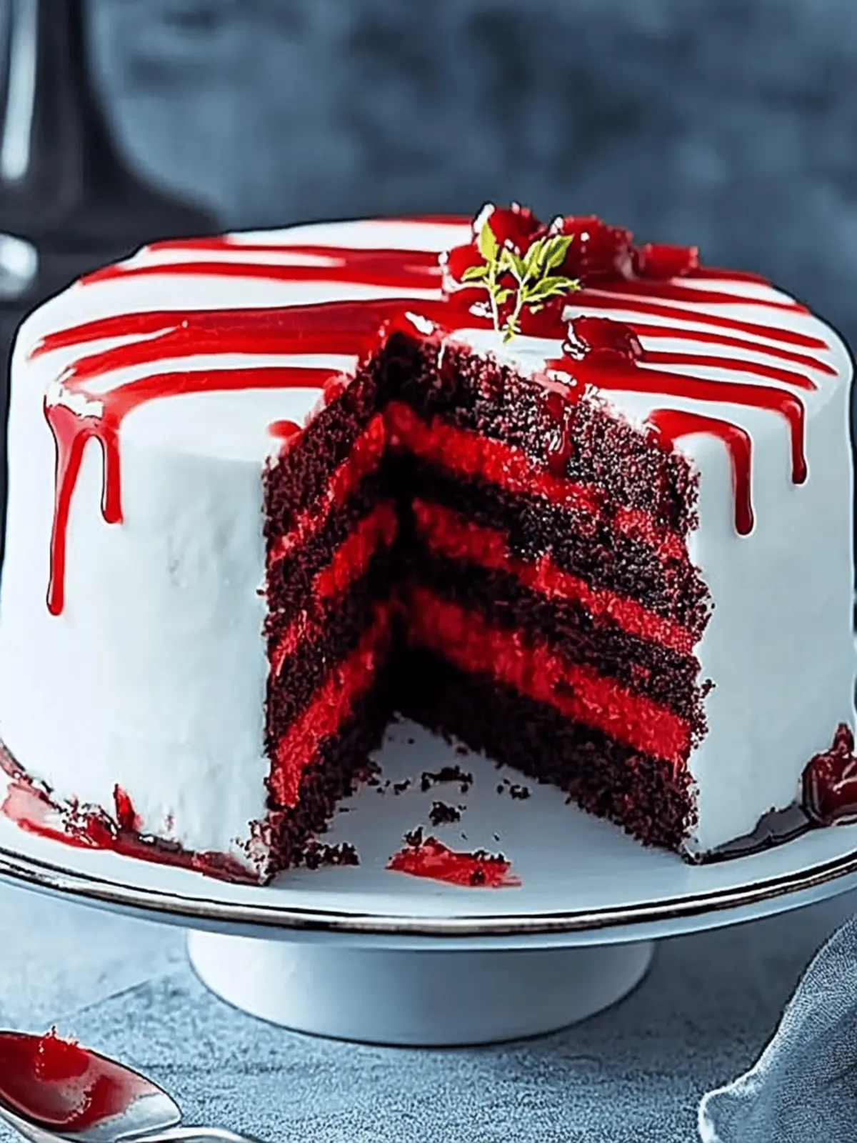 Halloween slash cake