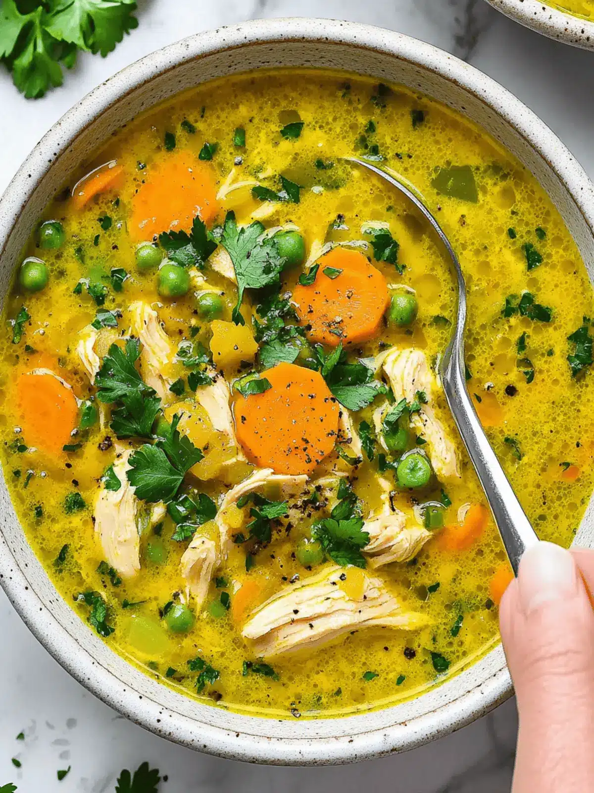 Anti Inflammatory Turmeric Chicken Soup