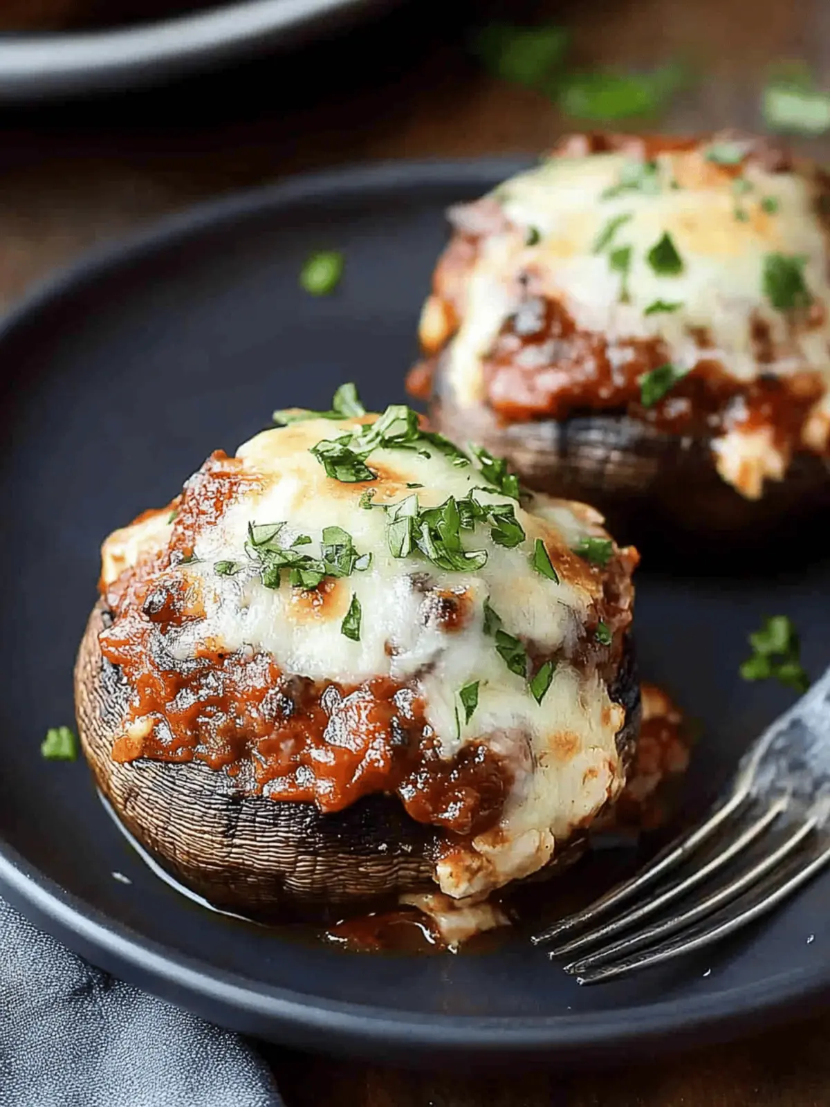 Lasagna Stuffed Mushrooms