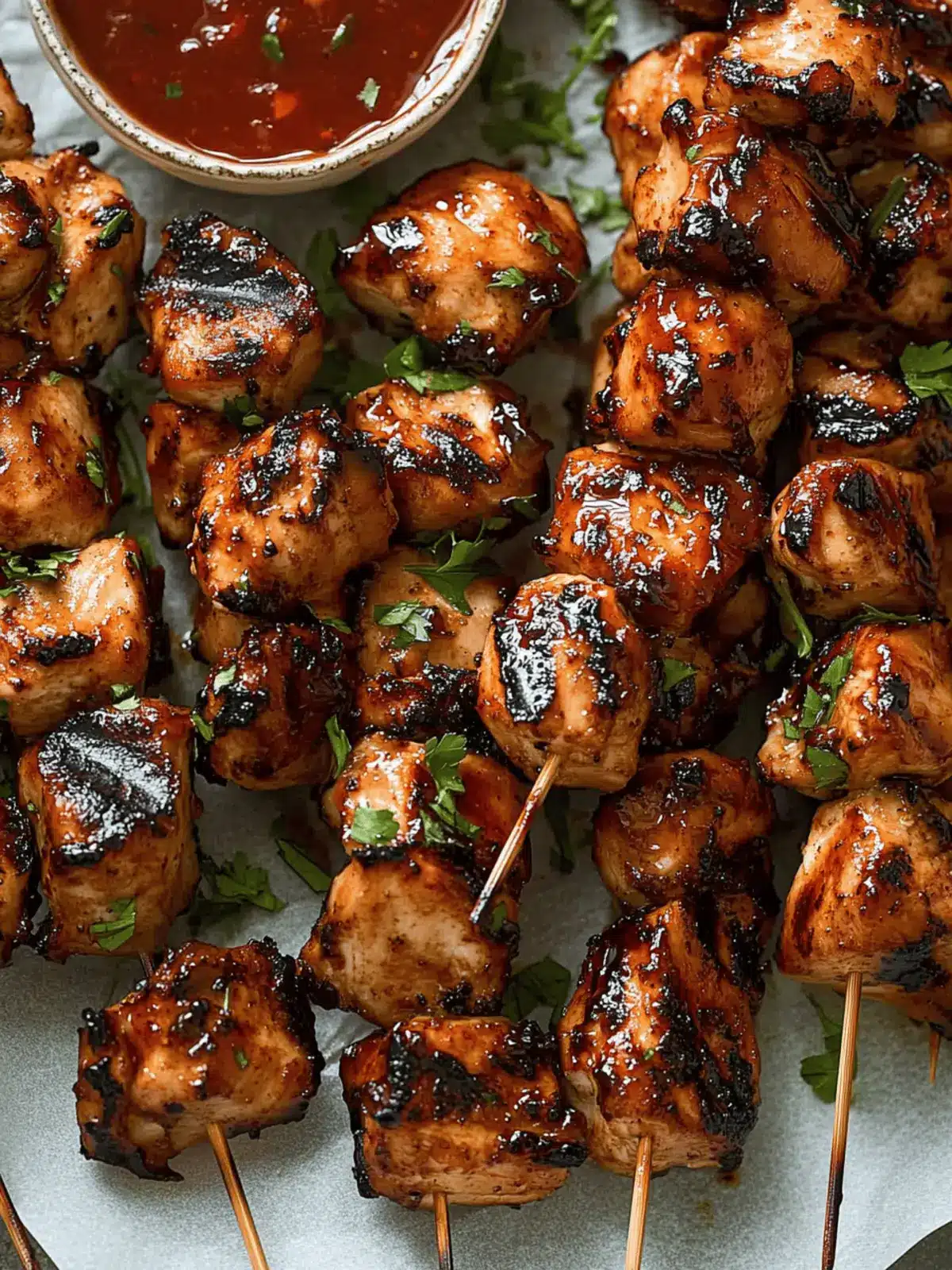 Firecracker Chicken Skewers
