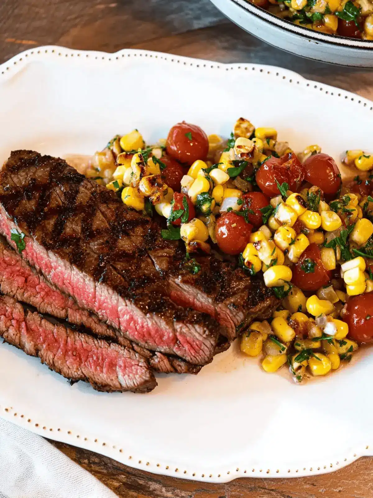 Summer Steak with Corn and Tomatoes