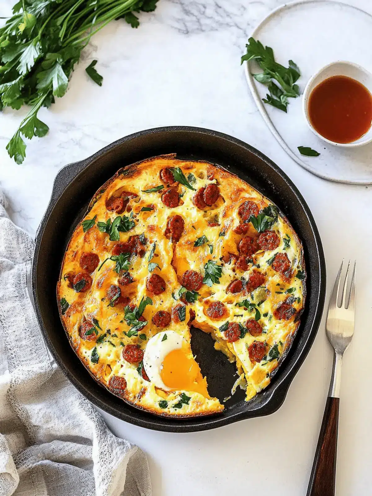 Chorizo and Butternut Squash Baked Eggs
