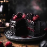 Spooky Black Velvet Halloween Cake