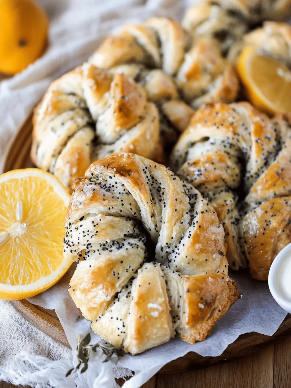 Citrus Poppy Seed Twists