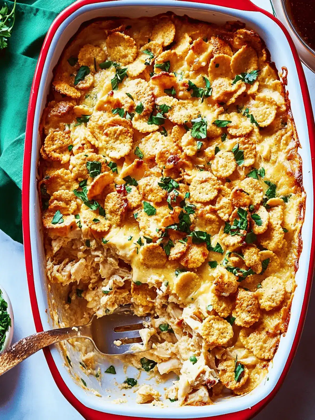 Ritz Cracker Chicken Casserole