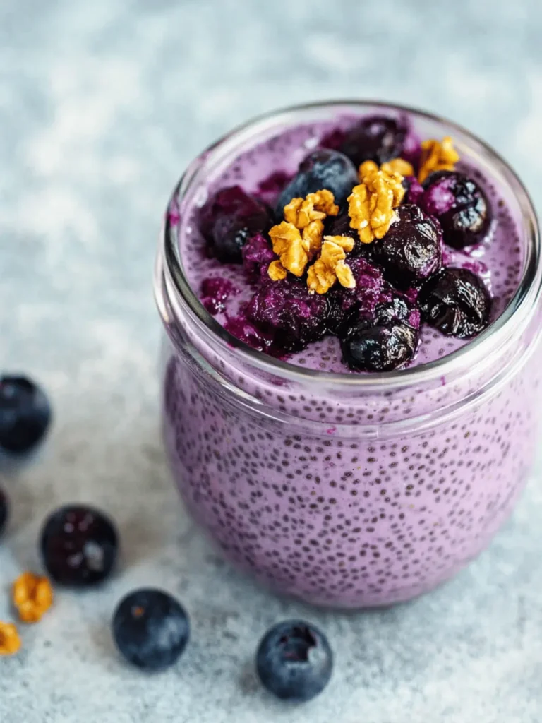 4-Ingredient Blueberry Chia Seed Pudding