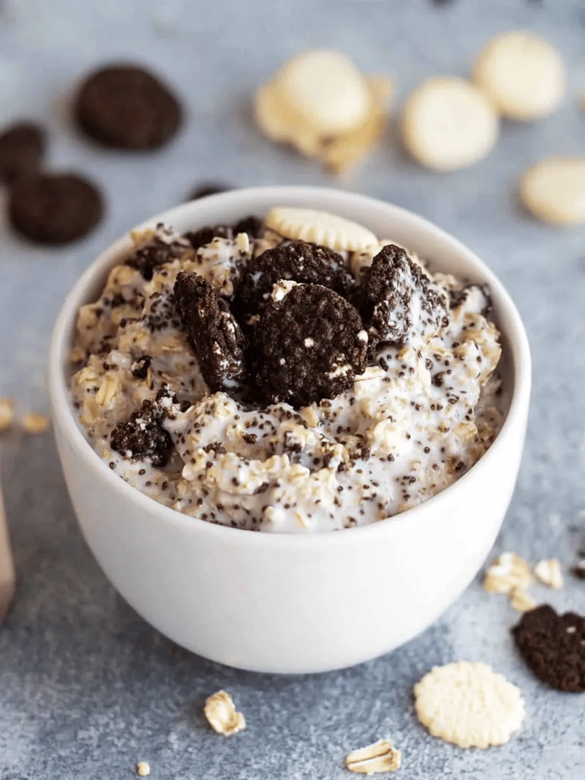 Cookies and Cream Overnight Oats