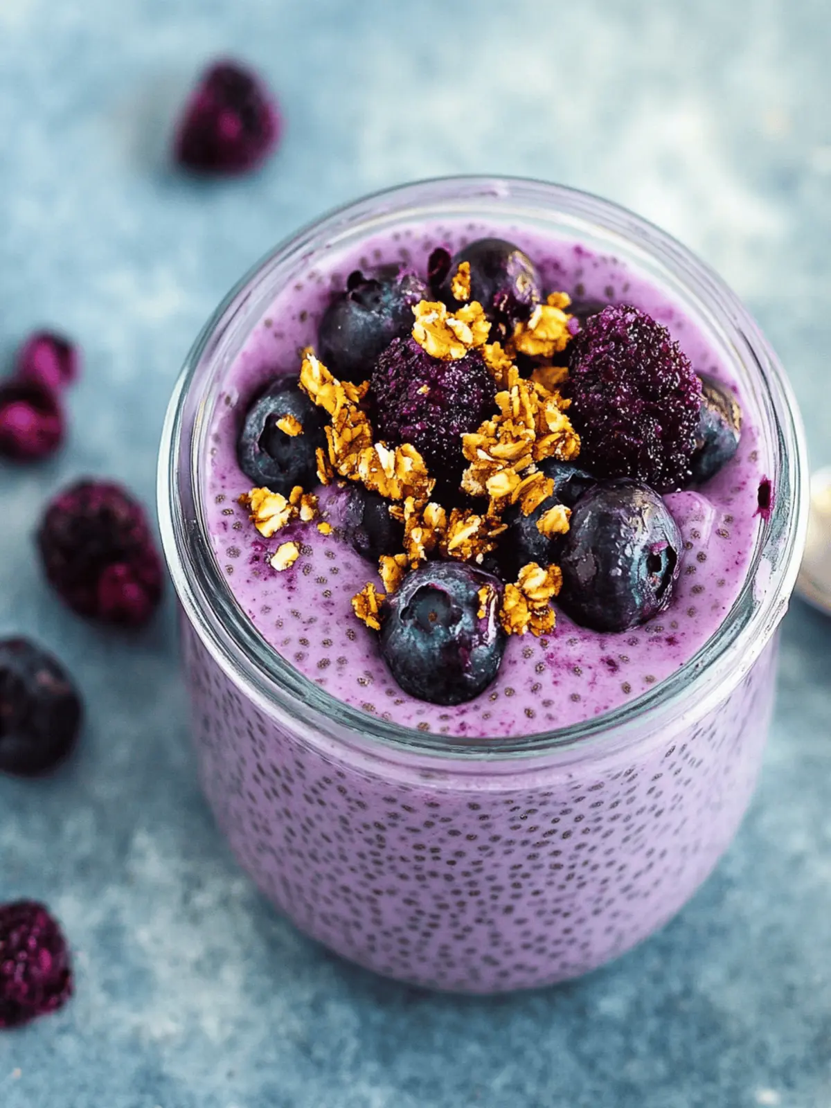 4-Ingredient Blueberry Chia Seed Pudding