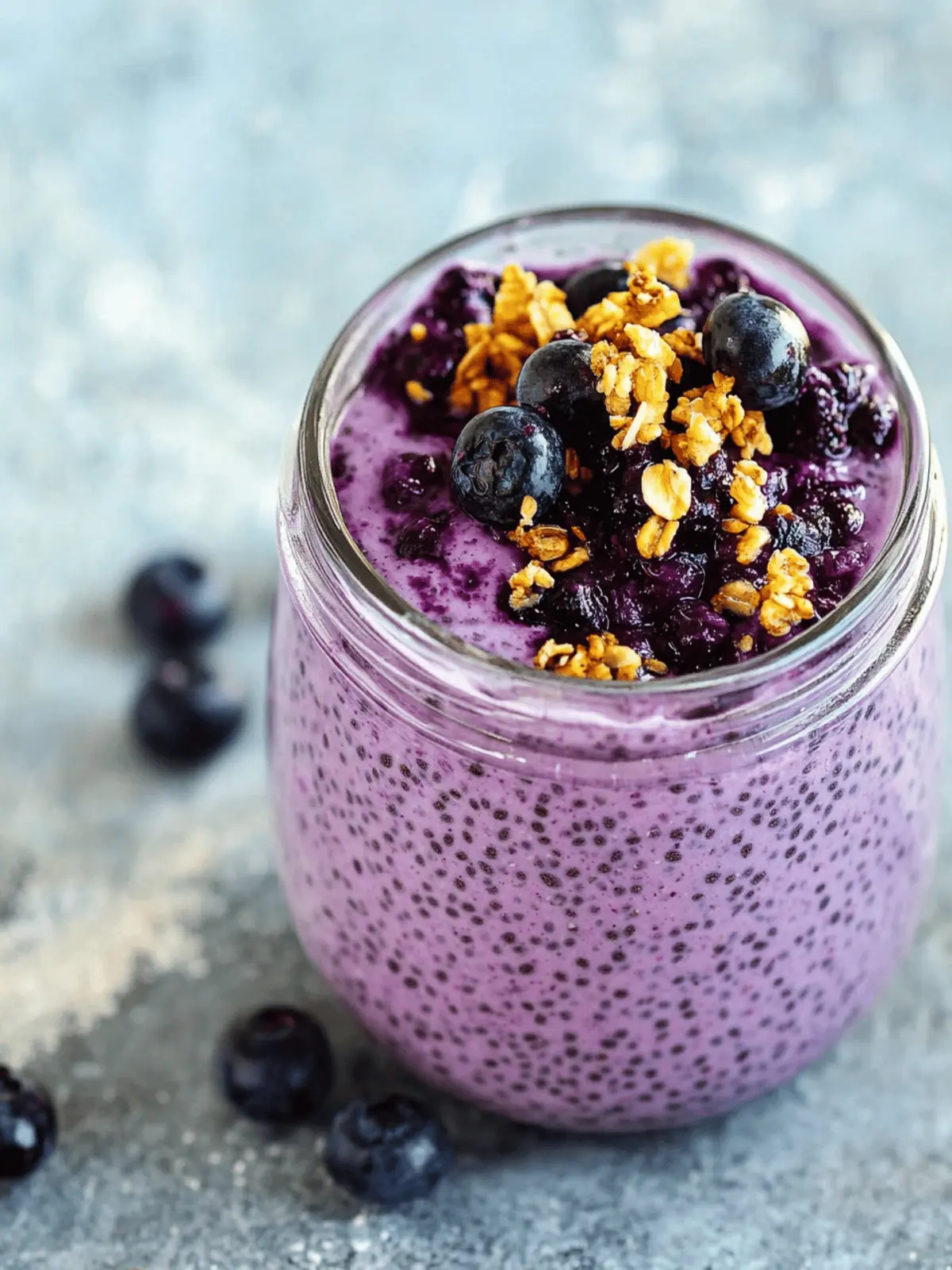 4-Ingredient Blueberry Chia Seed Pudding