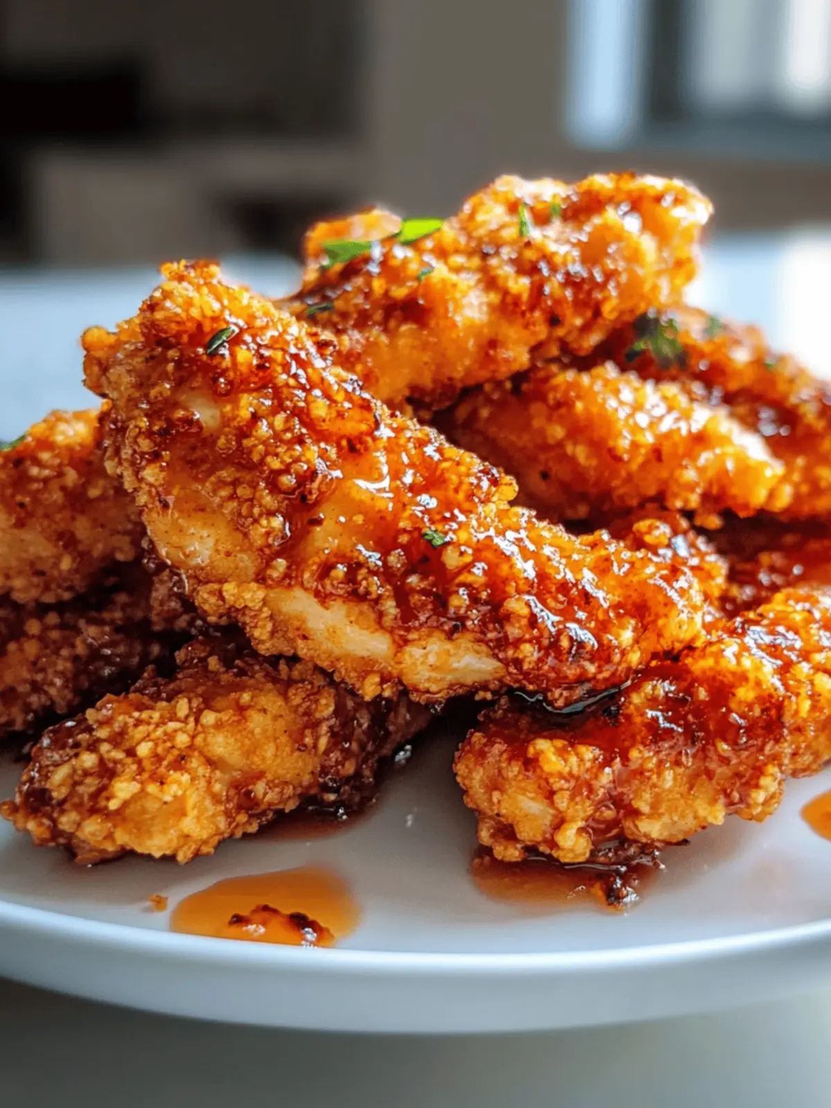 Honey Sriracha Chicken Tenders Oven Baked