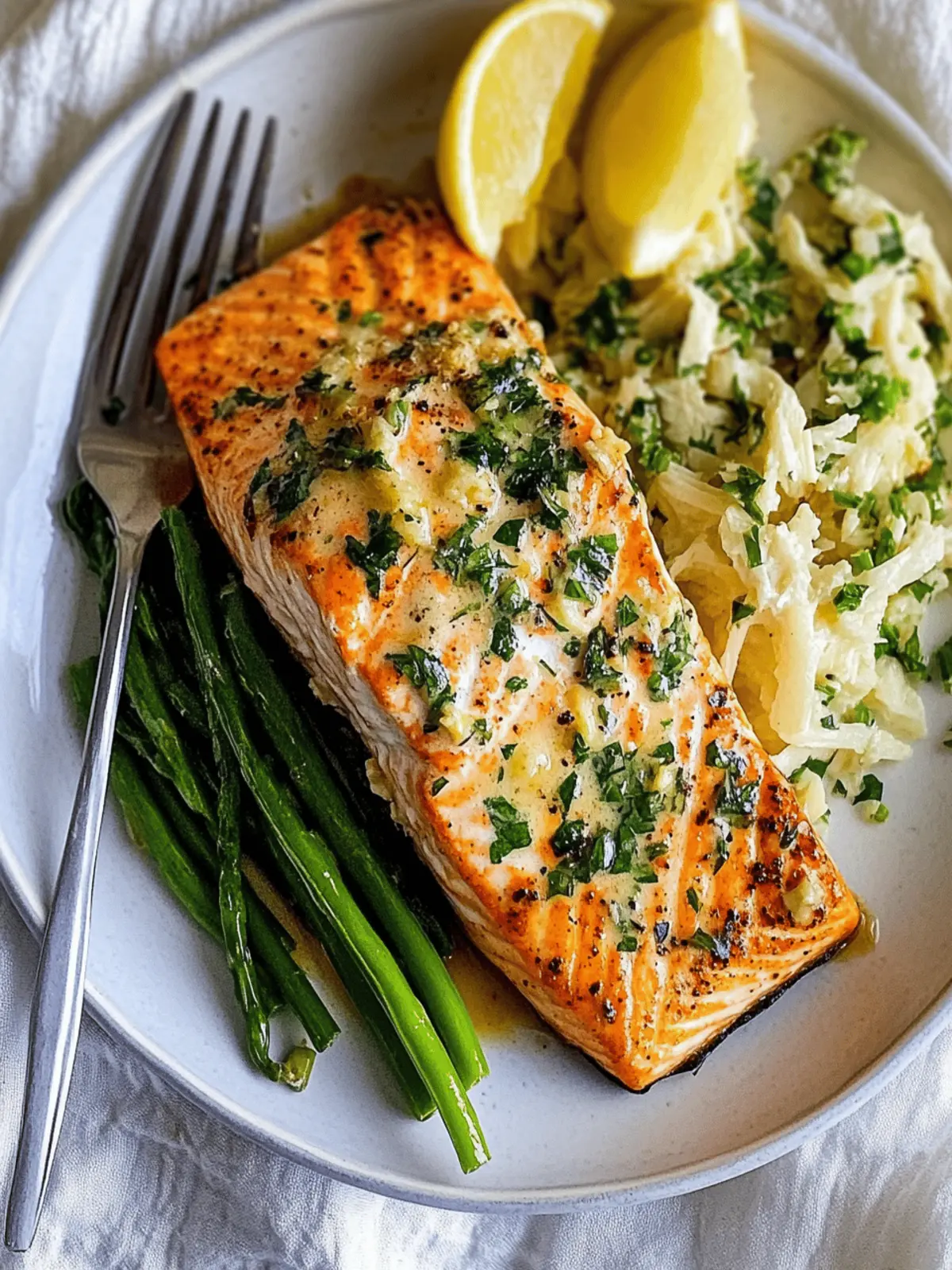 Garlic butter Air Fryer Salmon