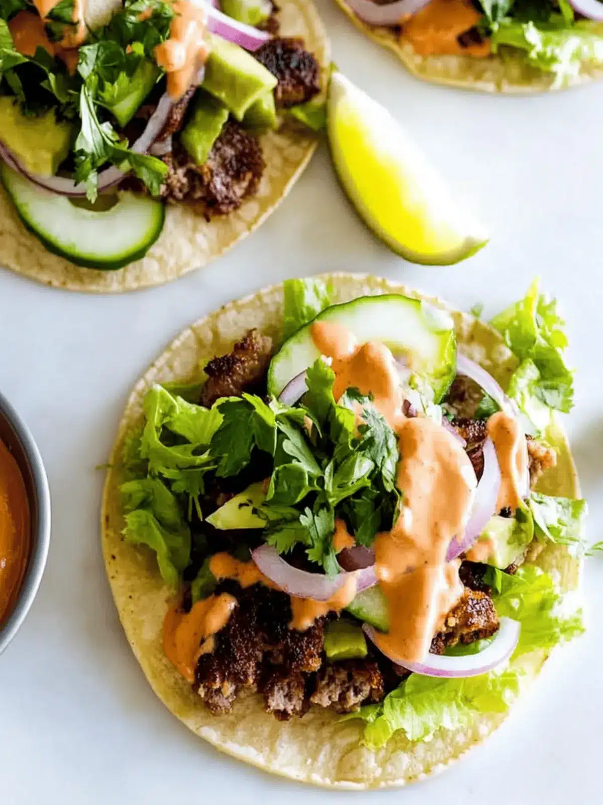Smashed Burger Tacos