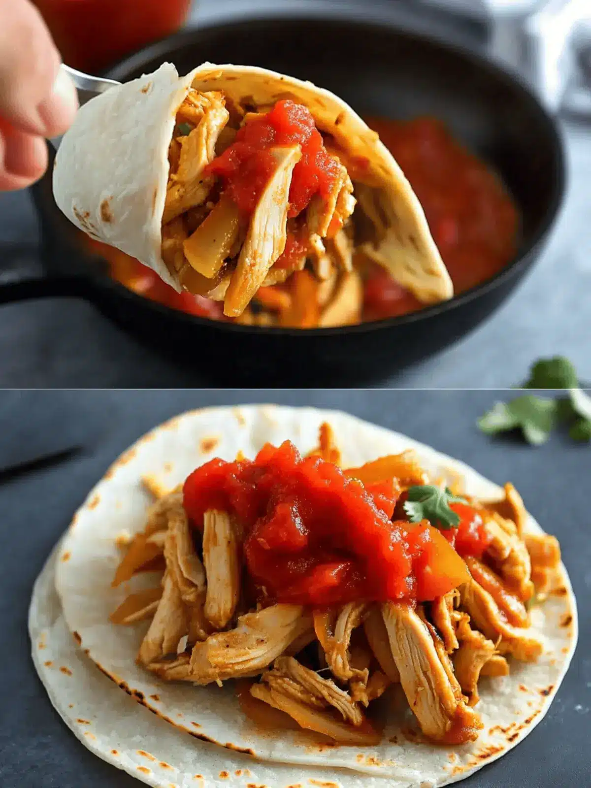 Skillet Chicken Fajitas with Rotisserie Chicken