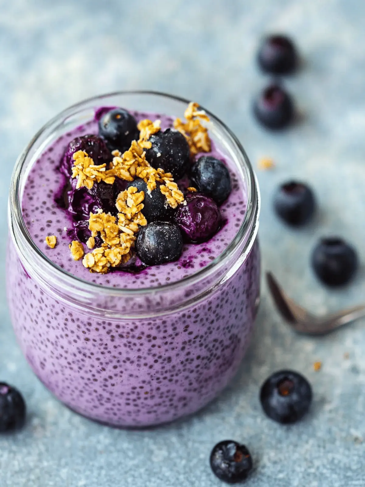 4-Ingredient Blueberry Chia Seed Pudding