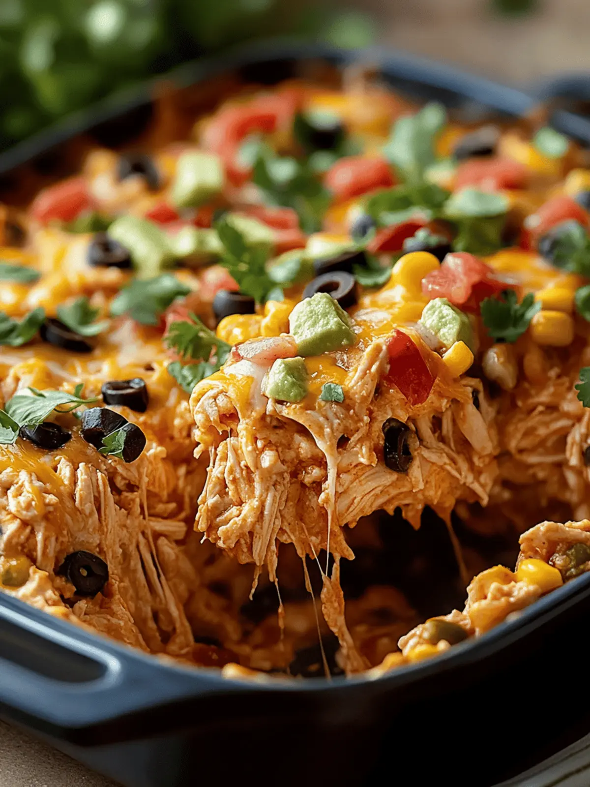 Chicken Burrito Casserole Bake