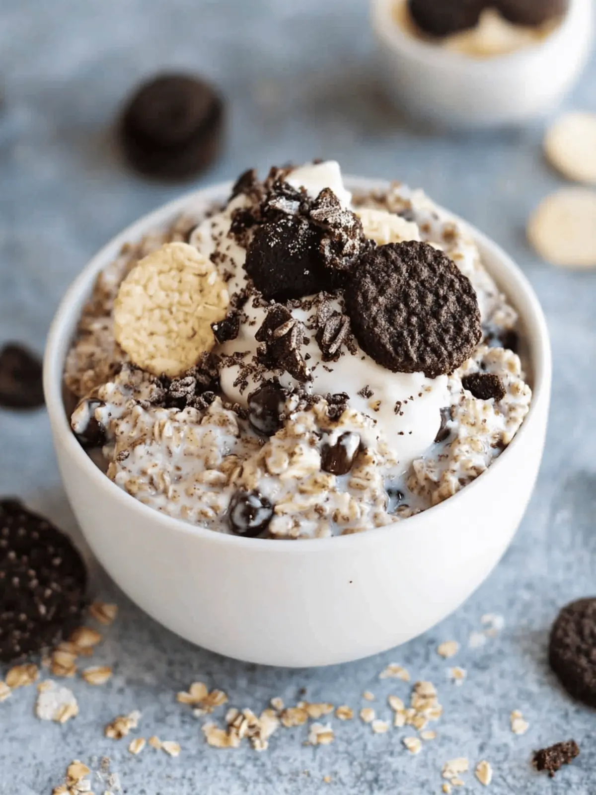 Cookies and Cream Overnight Oats