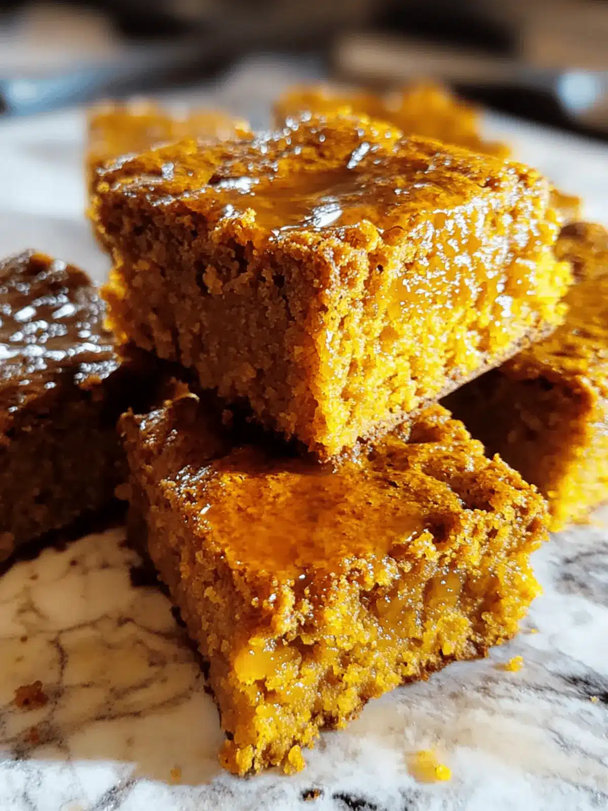 Easy Pumpkin Maple Blondies