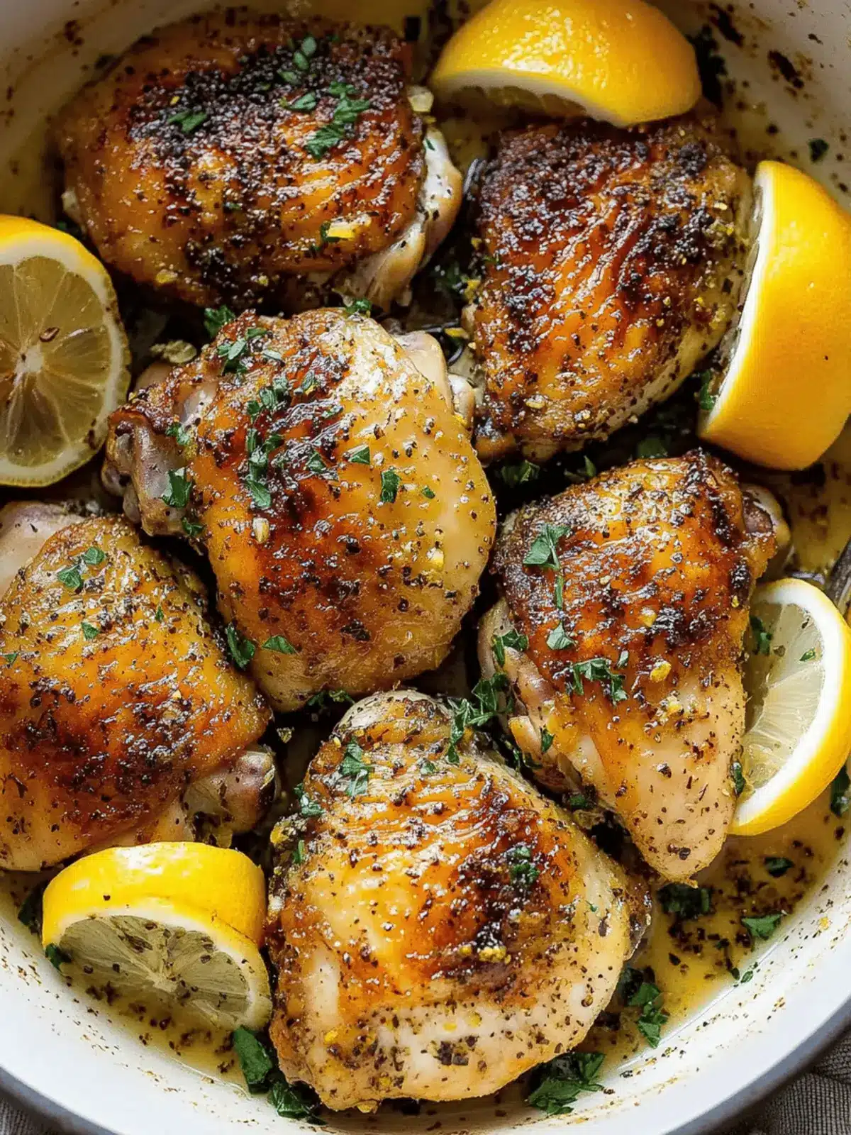 Lemon pepper chicken thighs
