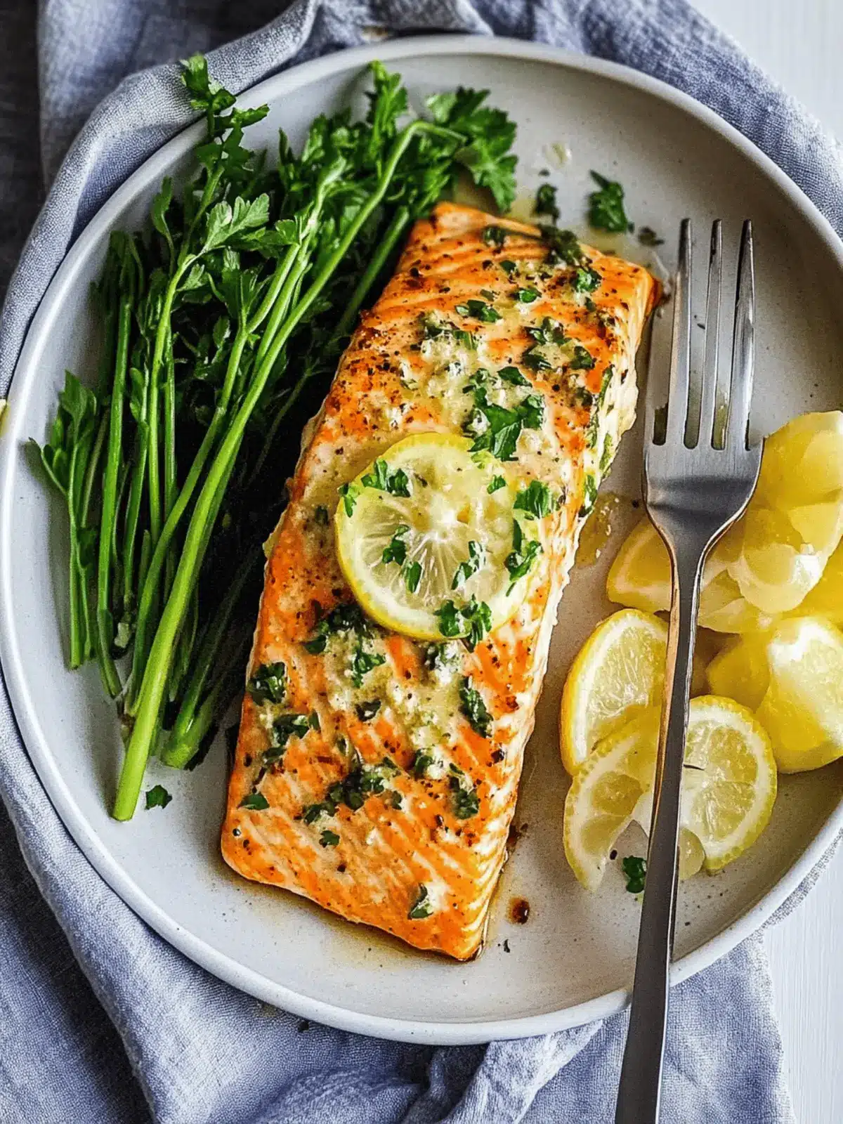 Garlic butter Air Fryer Salmon
