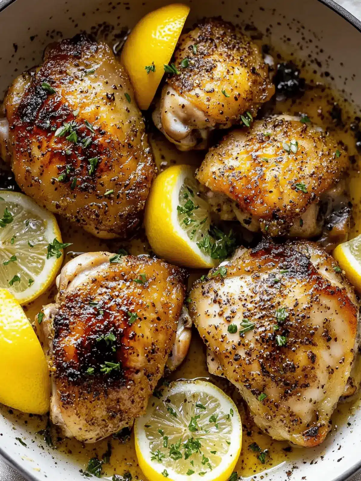 Lemon pepper chicken thighs